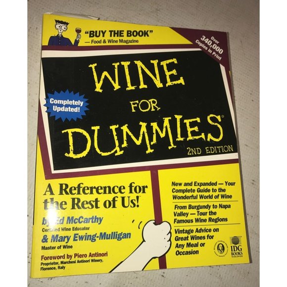 Wine for Dummies Mary Ewing-Mulligan and Ed McCarthy book - Picture 1 of 14